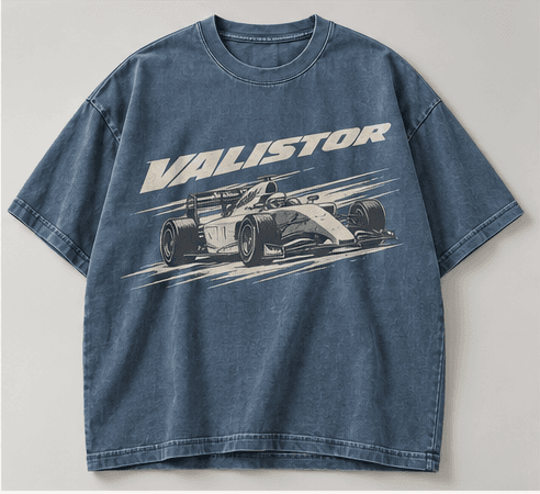 Washed Race Tee concept reference, front view only